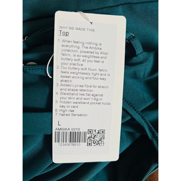 New Lululemon Ambika Collection Dress Size Large Sweat-wicking Four Way Stretch - Picture 9 of 11